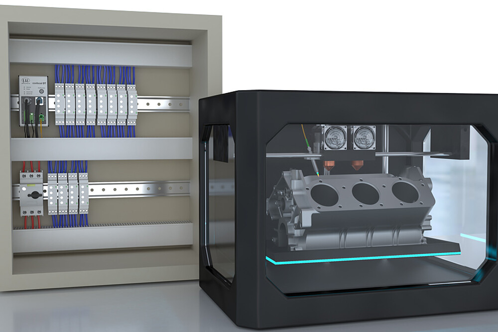 Anwendung im Schaltschrank und bei 3D-Druckern