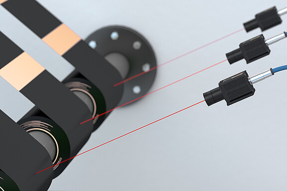 Überwachung Coilabwicklung von Batteriefolien mit Laser-Distanz-Sensor