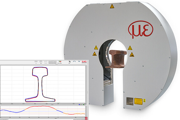 3D-Profilmessung für Langprodukte bei Schienen 