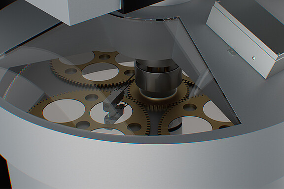 Dickenmessung während Läppen