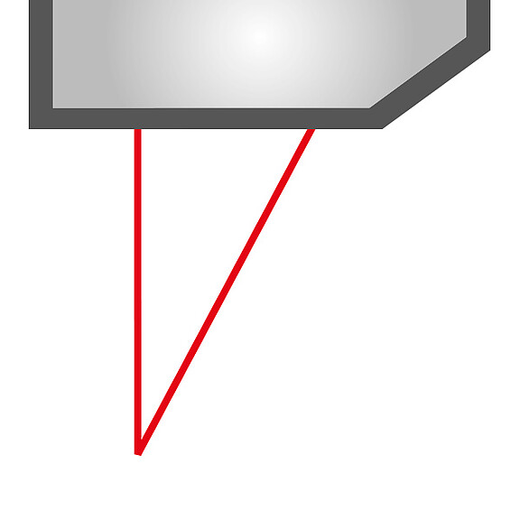 Laser-Point Sensoren mit rotem Laser