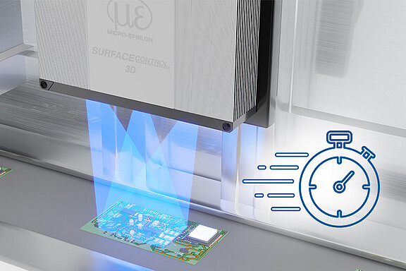 kurze Verarbeitungszeiten mit surfaceCONTROL 3D 3560