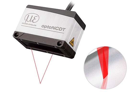 Kompakter Laser-Sensor für metallisch glänzende Objekte - optoNCDT 1900LL