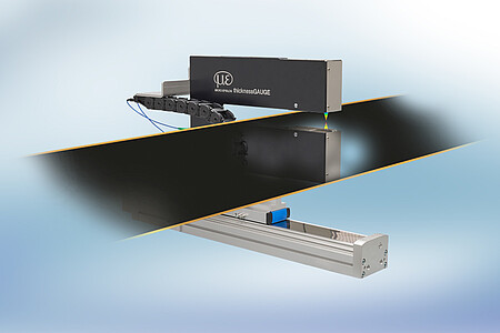 Dickenmessung von Batteriefolie mit thicknessGAUGE