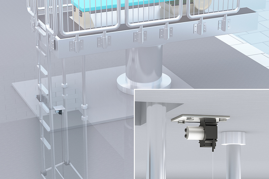 Wegerfassung in hydraulischen Sprungtürmen